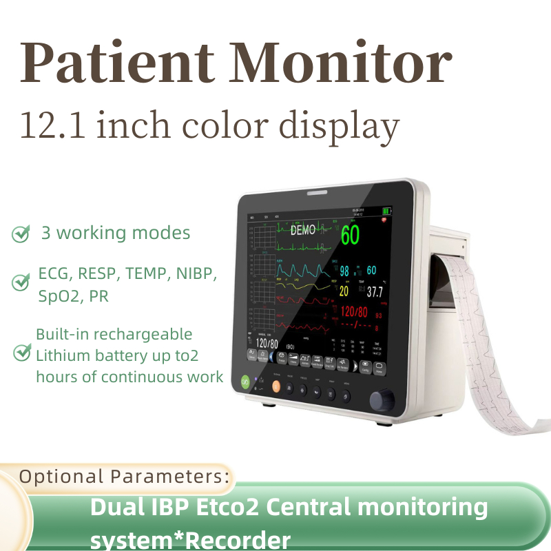 เครื่องตรวจวัดสัญญาณชีพผู้ป่วย PM12F แบบ 6 พารามิเตอร์ จัดจำหน่ายโดยโรงงาน ผลิตในประเทศจีน
