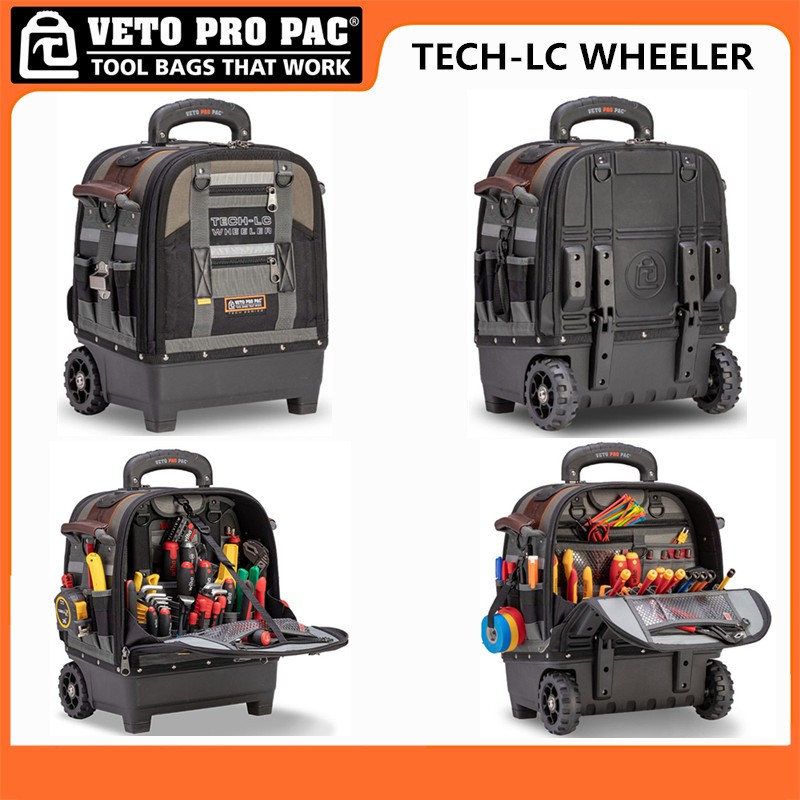 VETO PRO PAC Tool Trolley Bag TECH-LC WHEELER High-End กล่องเครื่องมือมัลติฟังก์ชั่น