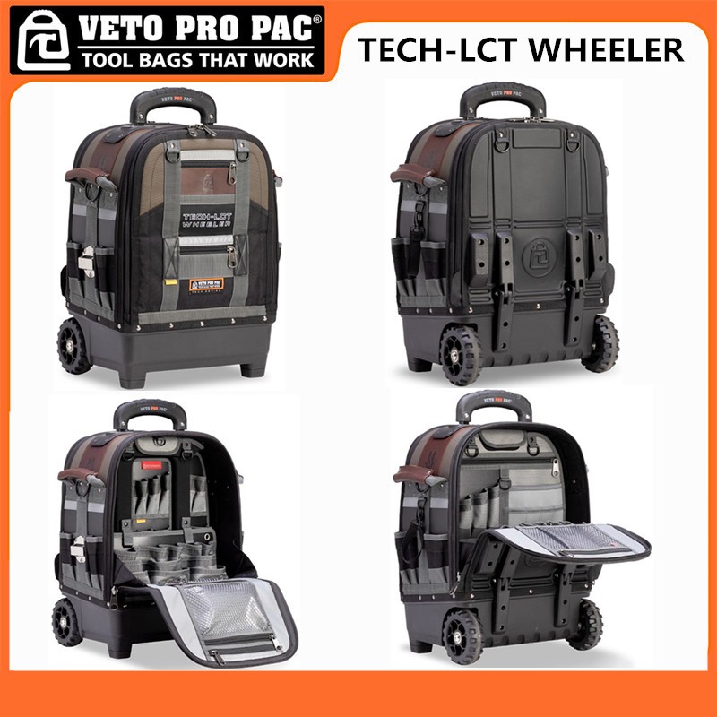 VETO PRO PAC Tool Trolley Bag TECH-LCT WHEELER กล่องเครื่องมือมัลติฟังก์ชั่นระดับไฮเอนด์