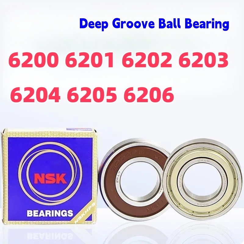 NSK Bearing 6200 6201 6202 6203 6204 6205 6206 ZZ/DDU Bantalan Untuk Motor & Mesin ความเร็วสูงเสียงต