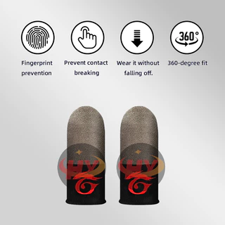 Ship Within 24 ชั่วโมงHY Free FireGaming Finger Sleeve gloves Touch thumb (2PCS) Anti-Sweater PUBG COD Call of duty Mobile legends state of survival