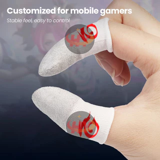 Ship Within 24 ชั่วโมงHY Free FireGaming Finger Sleeve gloves Touch thumb (2PCS) Anti-Sweater PUBG COD Call of duty Mobile legends state of survival