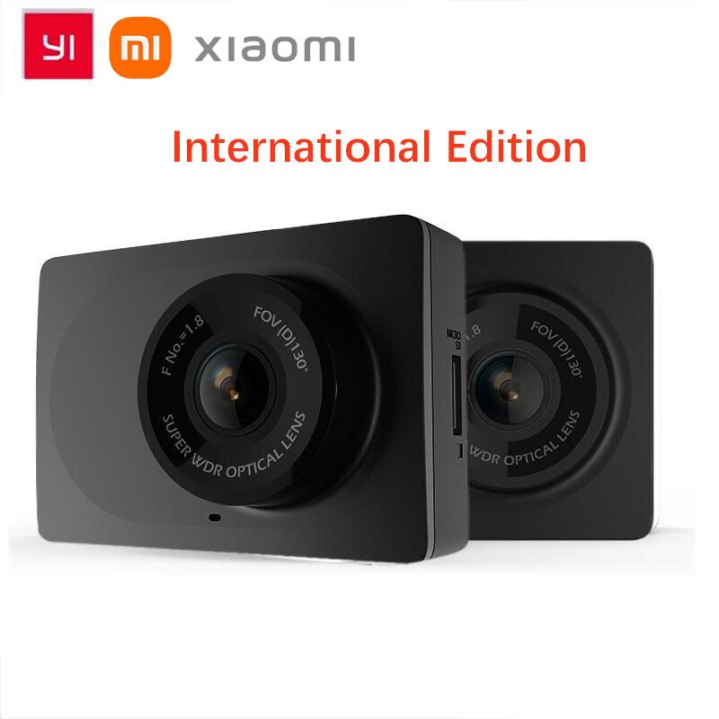 International Edition xiaomi YI Smart Dash Cam For Car 2.7 Screen Full HD 1080P
