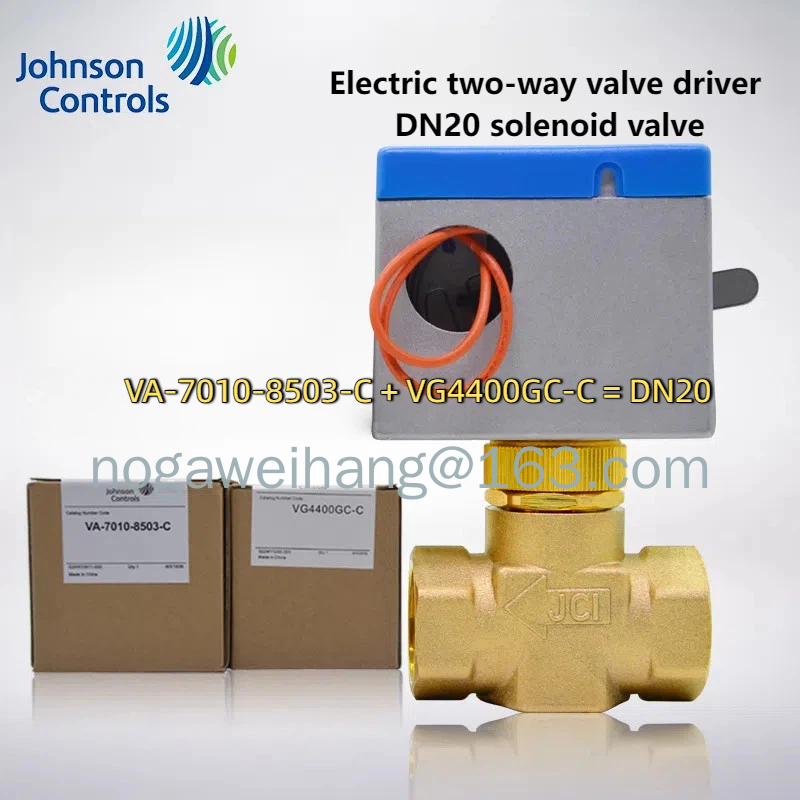 JOHNSON VA-7010-8503-C ไดร์เวอร์วาล์วสองทางไฟฟ้า DN20 DN25 DN15 โซลินอยด์วาล์ว