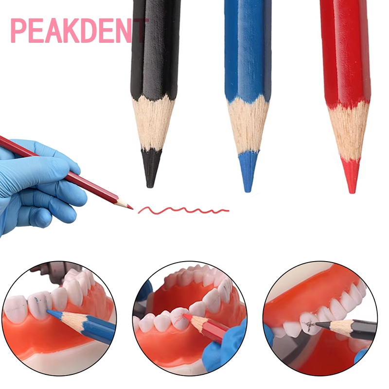1 ชิ้น/3 ชิ้น Oral Marker ปากกา Sterilizable Intraoral Marker ปากกาฟันปลอมฟันปลอมซ่อมวาด Line วัสดุทันตกรรม