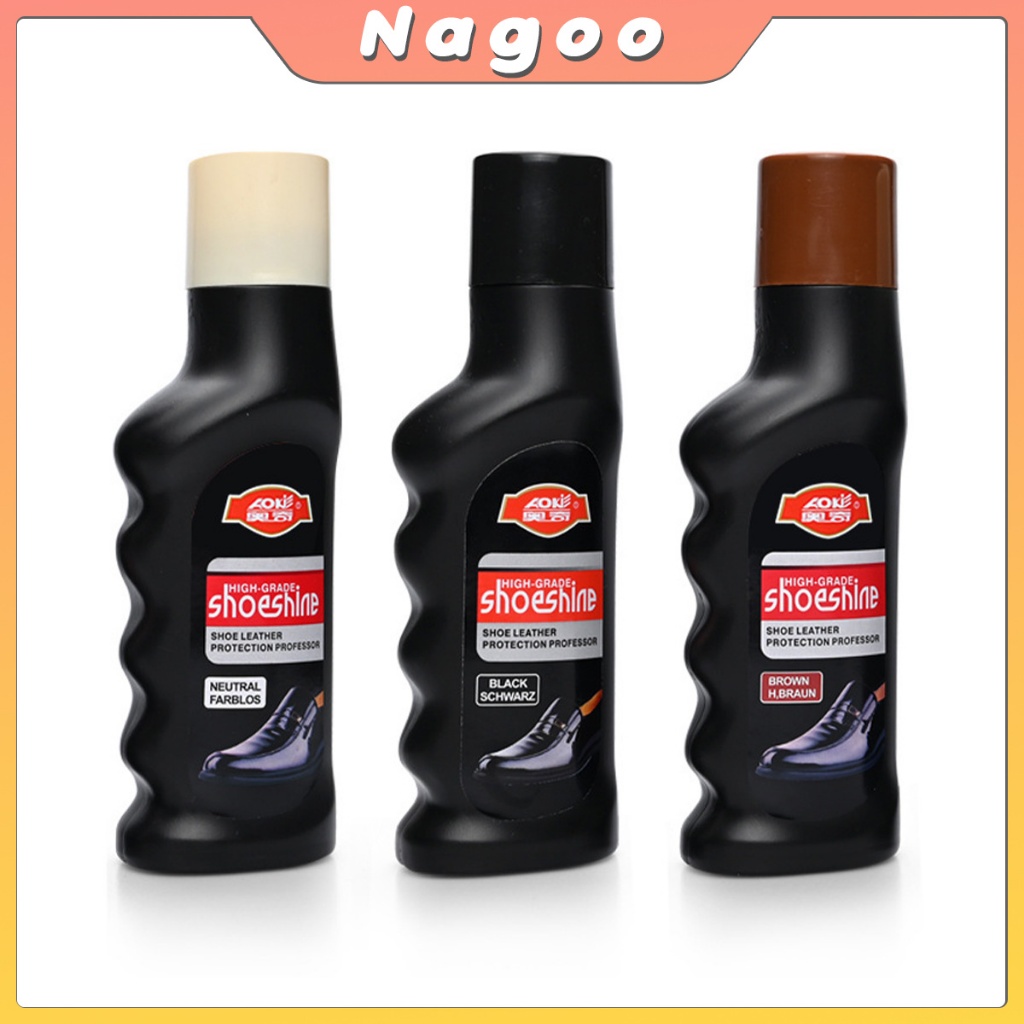 Nagoo 65 ml น้ำยาขัดเงารองเท้า คลีนชูส์ กันน้ำ ทำความสะอาดกระเป๋าหนังโซฟาหนัง shoe polish - รูปที่ 4