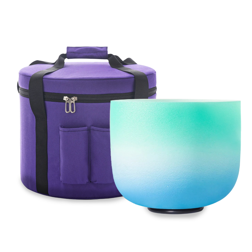 Hye-eun 8 นิ้ว 432hz/440hz ชามร้องเพลงคริสตัลสําหรับรักษาเสียงพร้อมอุปกรณ์เสริมฟรี