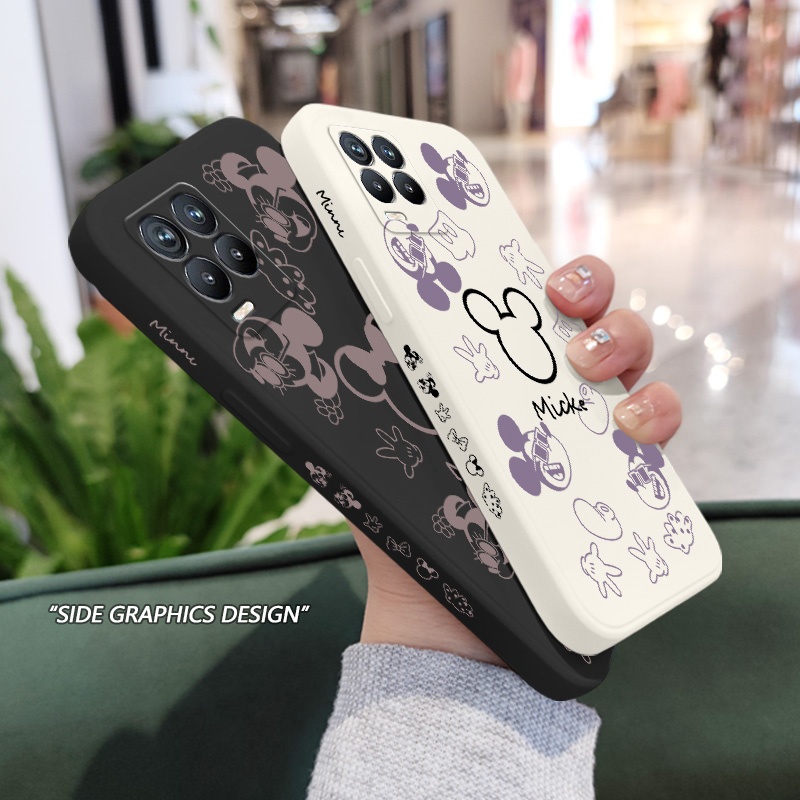 น่ารัก World เคสโทรศัพท์สําหรับ OPPO Realme 8i 8 7 6 Pro 4G 5G ซิลิโคนเหลวด้านข้างรูปแบบฝาครอบ