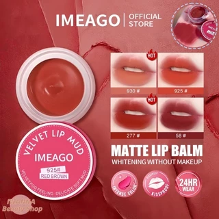 IMEAGO 2 in 1 ลิปสติก 4 สี Lip Cheek Lip Glaze Velvet Matte Blush ครีมกันน้ําติดทนนานแต่งหน้า