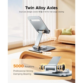 Orico 360 ที่วางมือถือ มีซิลิโคนกันลื่น น้ำหนักเบา พับเก็บได้ รองรับมือถือทุกรุ่นสูงสุด 6.8 นิ้ว (PS2)