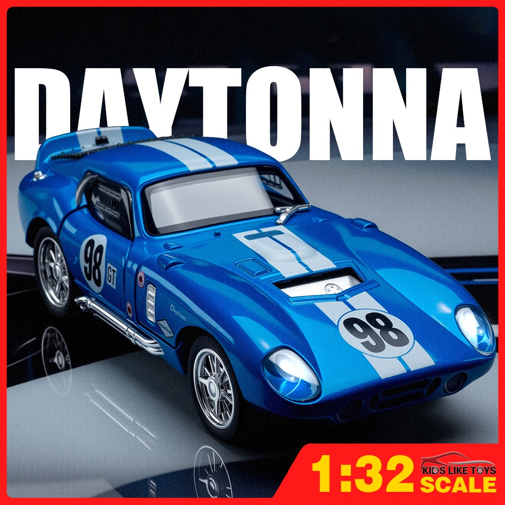 KLT 1:32 Shelby Cobra กีฬารถ Diecast รุ่นรถโลหะผสมรถของเล่นคอลเลกชันของขวัญสําหรับเด็กเด็กผู้หญิง