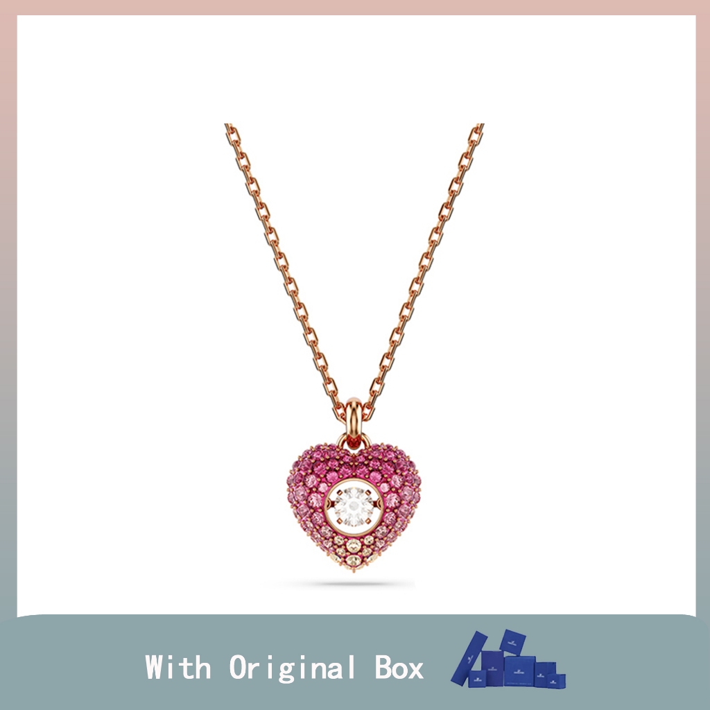 Swan Hyperbola Necklace Female Love Heart-Shaped Niche Jewelry
