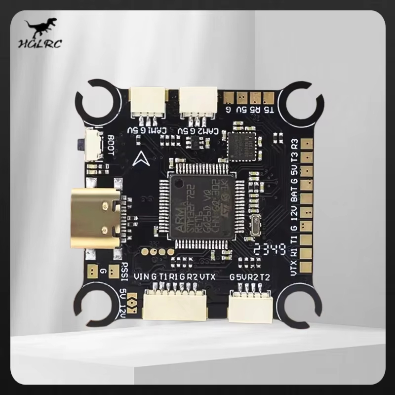 HGLRC SPECTER F722 Pro F7 FC: พร้อมสําหรับ DJI O3 HD และ Analog VTX พร้อม 5V/10V BEC สําหรับเครื่องบ