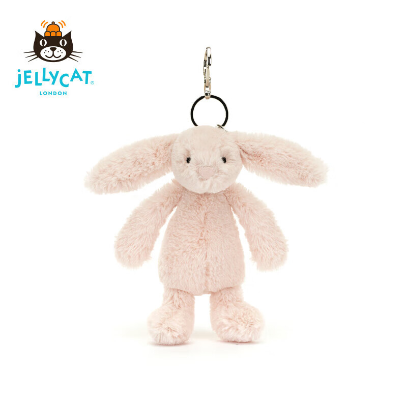 100% Official Authentic UK Jellycat Bashful Bunny Bag Charm Plush Keychain Doll Toys Birthday Gifts
