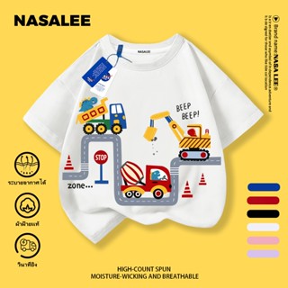 【จัดส่งในวันเดียวกัน】เสื้อยืดแขนสั้น NASA ผ้าคอตตอนนุ่มสบาย …