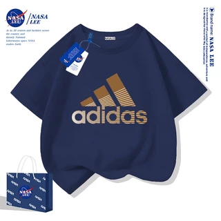 【จัดส่งภายในวันเดียวกัน】เสื้อยืดผ้าคอตตอนทรงหลวม NASA สไตล์แฟชั่น สำหรับเด็กอายุ 4-16 ปี