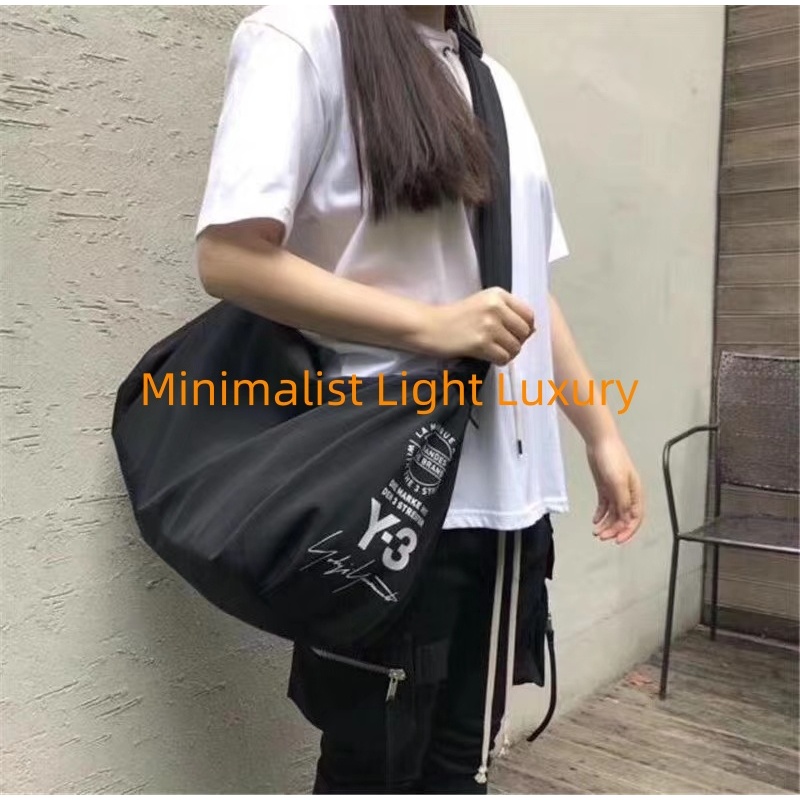 Y3 High Version Diagonal Gym Bag Street Wear Influencer Master Travel Bag