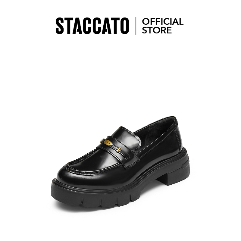 <Crest> Staccato Women's Penny Loafers รองเท้าคัทชู รองเท้าส้นตึก EGB27  EGB28