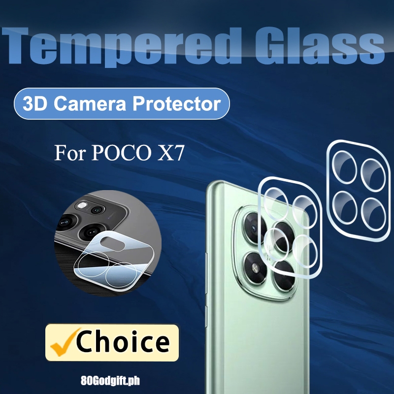 3D ฟิล์มกระจกเลนส์ สำหรับ POCO X7 9H 8K ฟิล์มกระจกเลนส์สำหรับ POCO X7 Pro F8 Ultra Pro X6 X5 Pro F7 