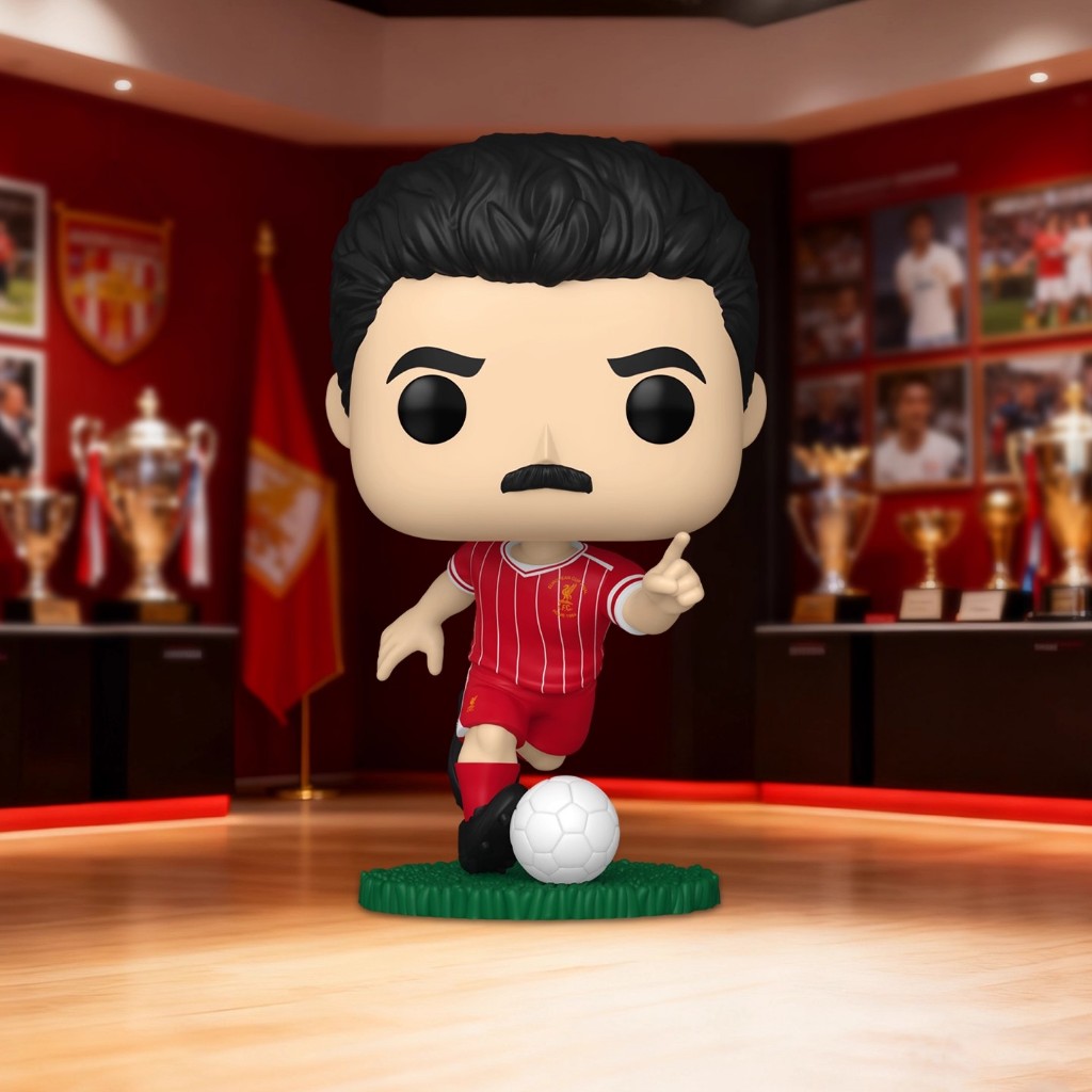 Funko pop football ตุ๊กตาลิเวอร์พูล Ian Rush