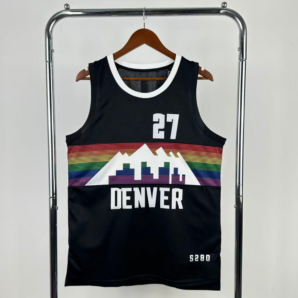 Hot-pressed Jersey Mens Jamal Murray Swingman Jersey 2026 Statement Edition Aaron Gordon กีฬาบาสเกตบ