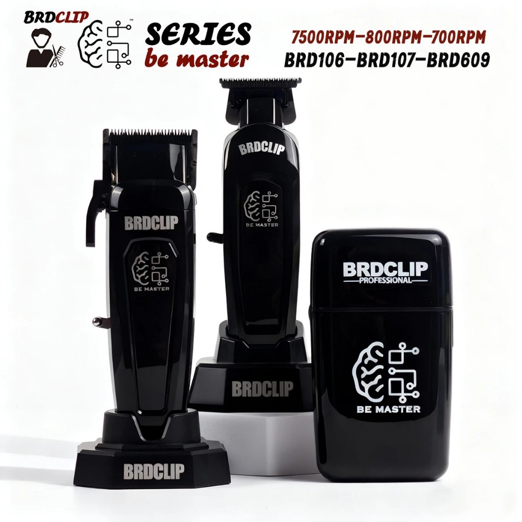 WMARK NG-8080 BK-BL1T Professional Hair Clipper Trimmer 9000/7800RPM DLC ใบมีดจอแสดงผล LED เครื่องตั