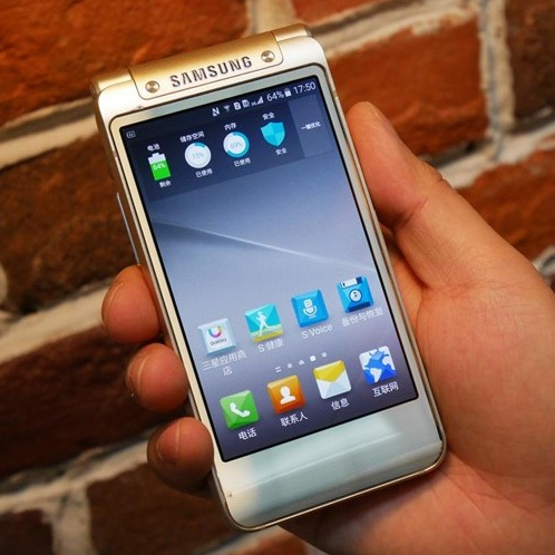 Samsung Galaxy SM-W2016 สมาร์ทโฟน Global Edition (3+64GB) โทรศัพท์พลิก โทรศัพท์มือสอง 3.9 นิ้ว