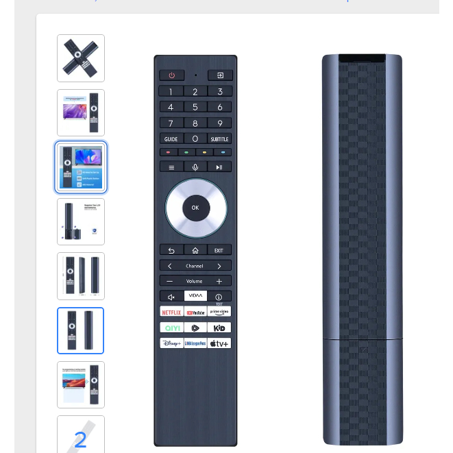 สําหรับโตชิบาทีวี ERF3G98T VOICE รีโมทคอนโทรลสําหรับ CT-95093, 43C350NP, 50C350N