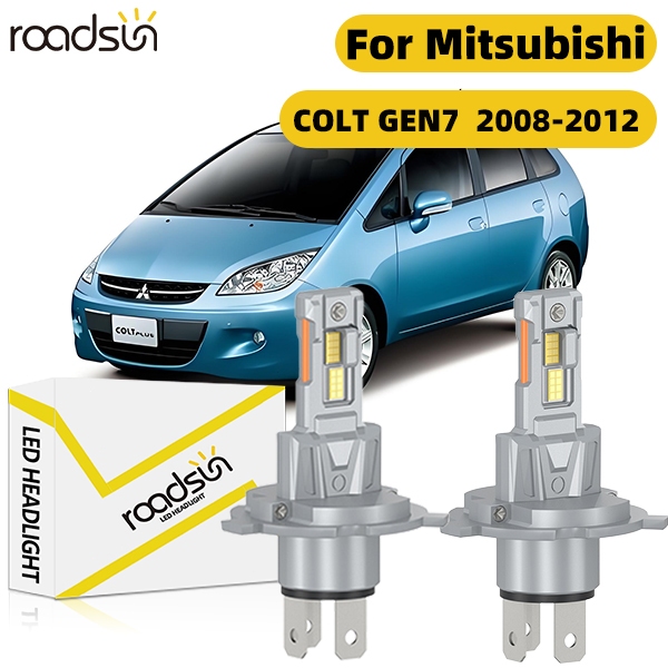 Fit สําหรับ Mitsubishi COLT GEN7 (ไฟเดี่ยว) 2008-2012 ไฟหน้ารถหลอดไฟ Super White Halogen 800% ความสว