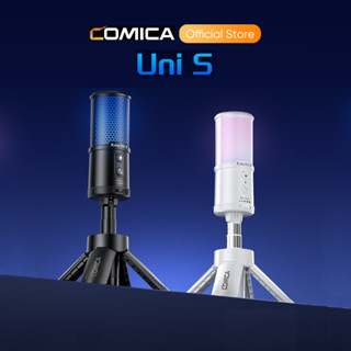 COMICA EJoy Uni S ไมโครโฟน USB RGB คอนเดนเซอร์ Cardioid AI D…