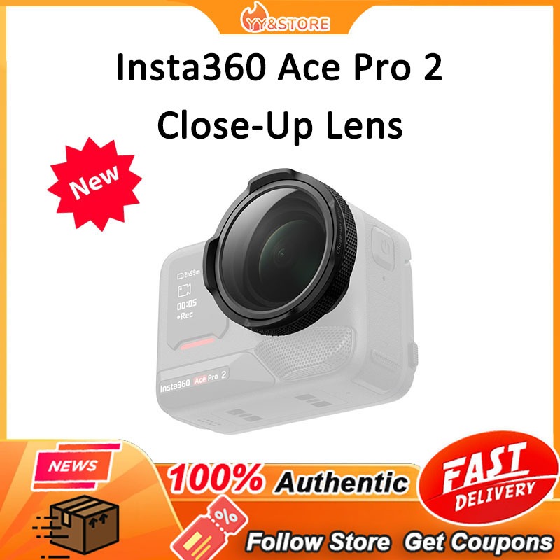 [ต้นฉบับ-ใหม่] Insta360 Ace Pro 2 อุปกรณ์เสริมกล้องกระจกมาโครแบบปรับได้สําหรับ Insta360 Ace Pro 2