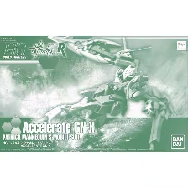 [คลังสินค้าพร้อม] BANDAI HG1/144 Accelerate GN-X GUNDAM Series PB Limited Assembly Model Gift for Boyfriend