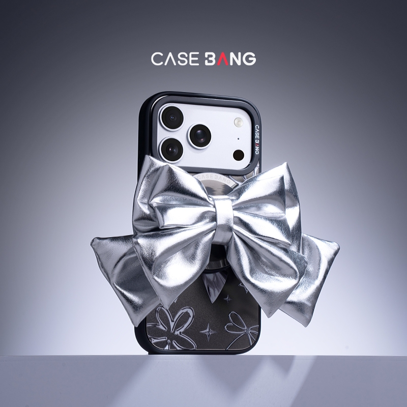 Casebang - ขาตั้งจับแม่เหล็กโบว์เงิน 3D, รองรับแม่เหล็ก, การก่อสร้างแม่เหล็กแบบถอดได้