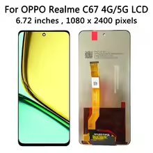 6.72 IPS สําหรับOppo Realme C67 4G RMX3890 จอแสดงผลLCD Touch Screen Digitizer AssemblyสําหรับRealme 