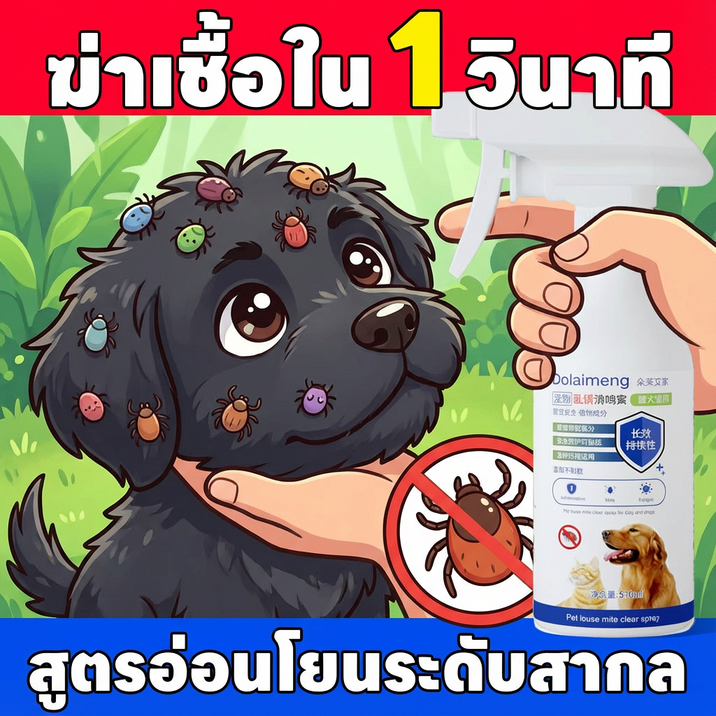 🐶แก้ปัญหาได้ในทันที🐱Hb ยาฆ่าเห็บหมัด ยาเห็บหมัดหมา กำจัดเห็บและหมัด 510ml สเปรย์กำจัดเห็บ กำจัดเหาไรเห็บ สเปรย์กำจัดเห็บหมัด กําจัดหมัด กําจัดเห็บ ฆ่าเห็บ ฆ่าเห็บหมา