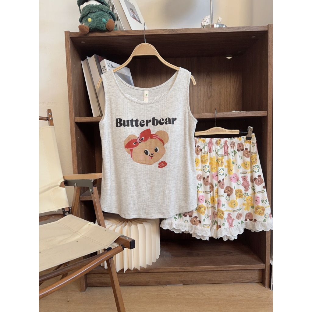 [Aria] เสื้อกั๊ก Butter Bear รุ่นใหม่ มาพร้อมแผ่นรองหน้าอก สวมใส่ง่ายและสะดวกสบาย เหมาะสำหรับทั้งแฟชันในบ้านและนอกบ้าน