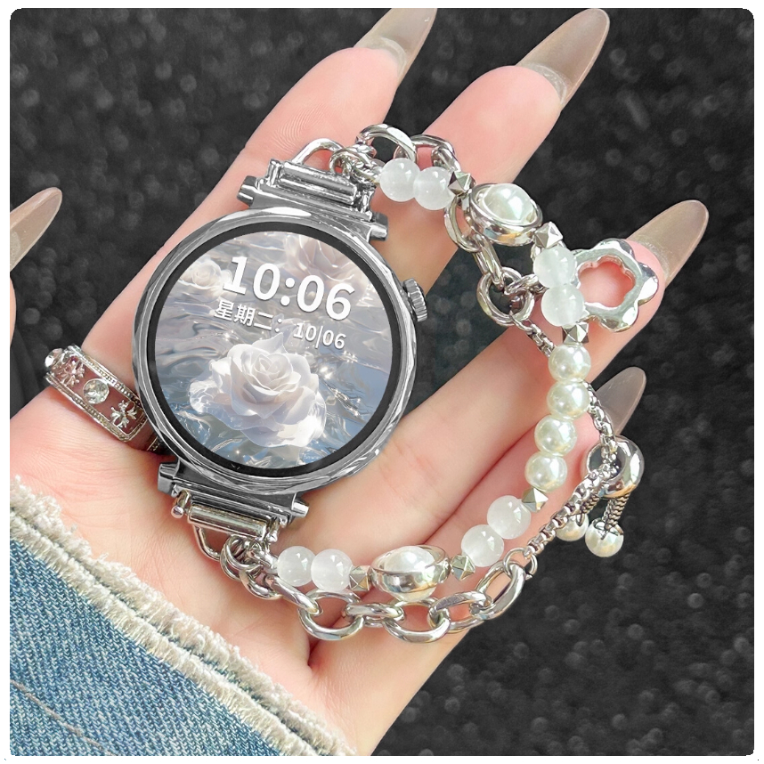 Pearl Chian สายนาฬิกาสําหรับ Huawei Watch GT 6 Pro สาย Huawei Watch GT 6 สาย Huawei Watch GT 5 สาย H