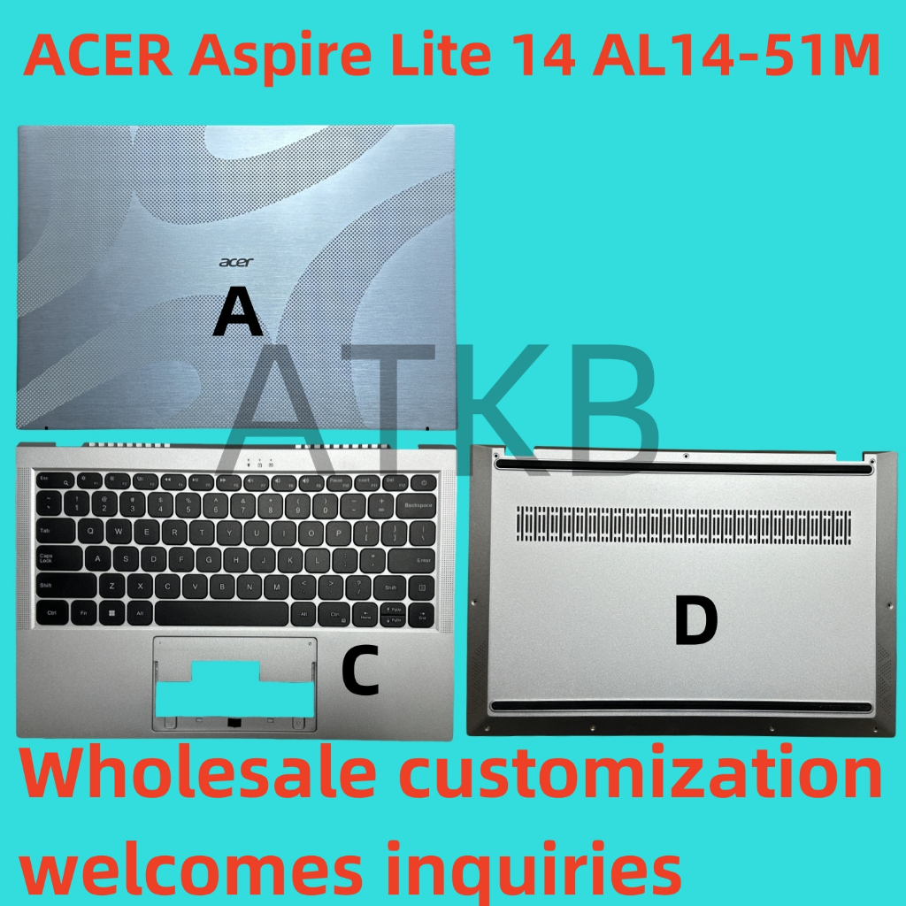 Acer N23G2 คีย์บอร์ด AL14-51M-57H1 ACER Aspire Lite 14 AL14-51M AL14-51 AL14-51M-57BN AL14 51M แล็ปท