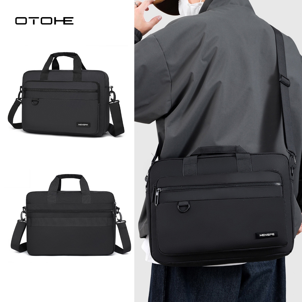 OTOHE แฟชั่นผู้ชายกระเป๋าสะพายไหล่ความจุพิเศษกระเป๋า Messenger Bag กระเป๋าธุรกิจ