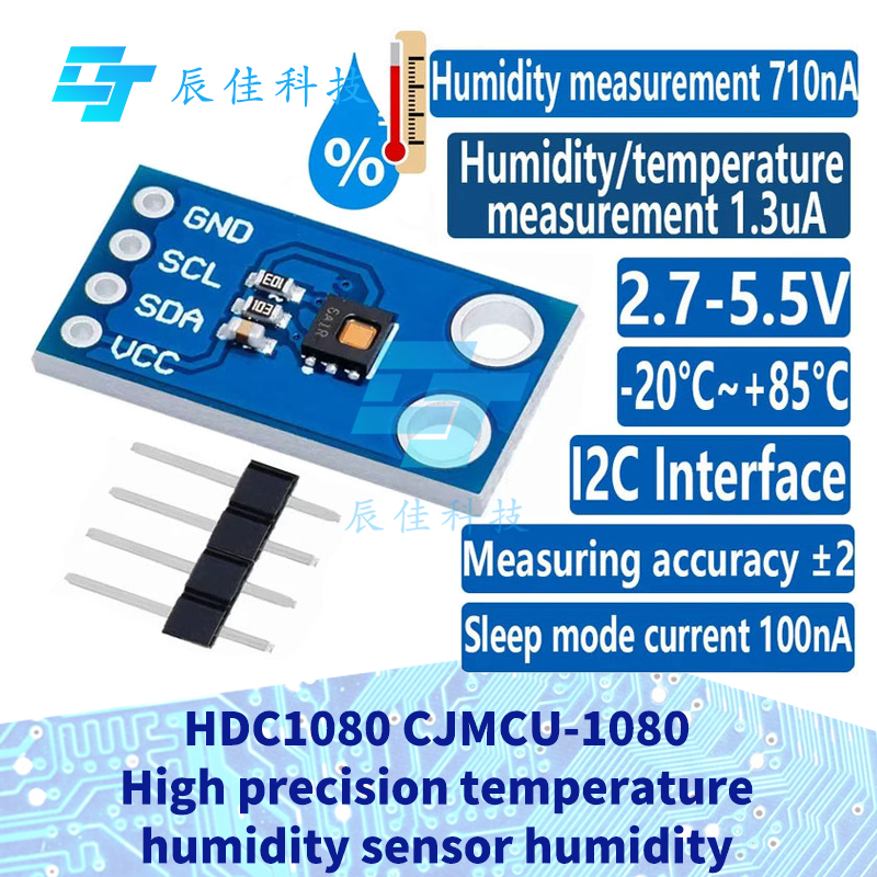 1 ~ 5 ชิ้น HDC1080 CJMCU-1080 ความแม่นยําสูงอุณหภูมิและความชื้นเซนเซอร์โมดูลอุณหภูมิความชื้นสําหรับ 