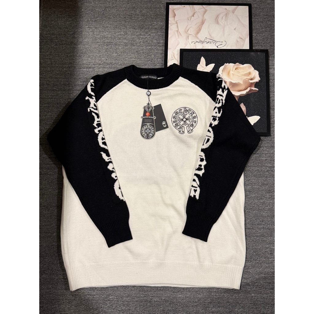 เสื้อกันหนาวตัวยาวดีไซน์ปักลาย สำหรับคู่รักในฤดูใบไม้ผลิและยามาเนีย