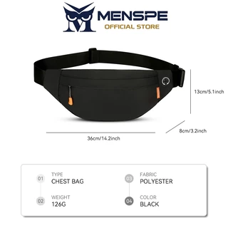 Menspe Unisex Cross Body Bag กระเป๋าคาดหน้าอกผู้ชายs กีฬาเข็มขัดเอวกระเป๋าผู้หญิงกันน้ํากระเป๋าออกกําลังกายเงินโทรศัพท์เอว Fanny Pack