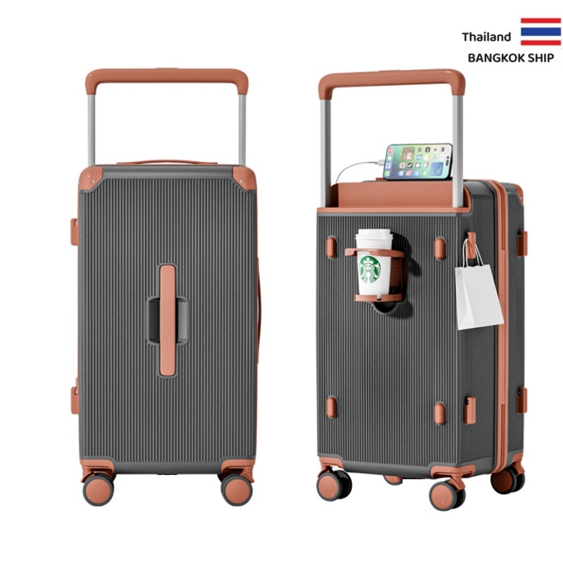 กระเป๋าเดินทาง ใหญ่ ทนทาน มาพร้อมล้อเลื่อนเงียบ 20/24 นิ้ว กระเป๋าเดินทางล้อลาก 