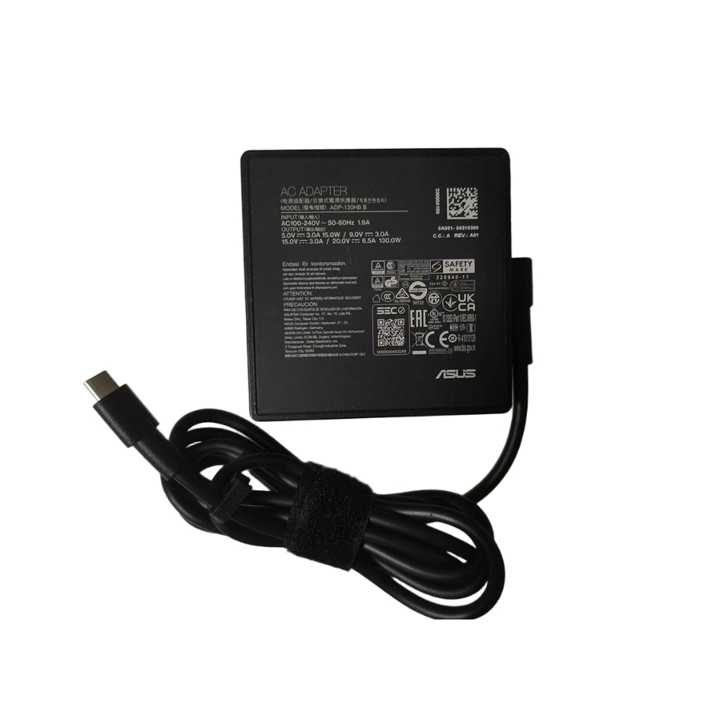 20V 6.5A 130W USB-C TYPE-C ADP-130HB B AC Adapter Charger สําหรับ ASUS ROG Flow Z13 GZ301VI i9-13900