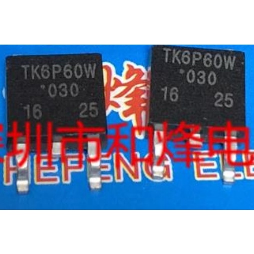 10pcs Original K6P60W TK6P60W TO-252 600V 6.2A ทรานซิสเตอร์