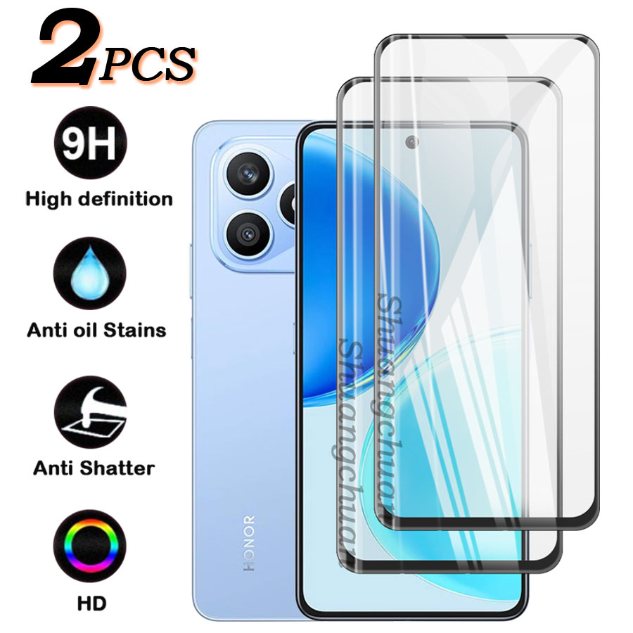 2PCS สําหรับ Honor X8D ฟิล์มกระจกนิรภัย Honor X8B X8C X8A 3D high-alumina ผ้าไหมหน้าจอป้องกันฟิล์ม H