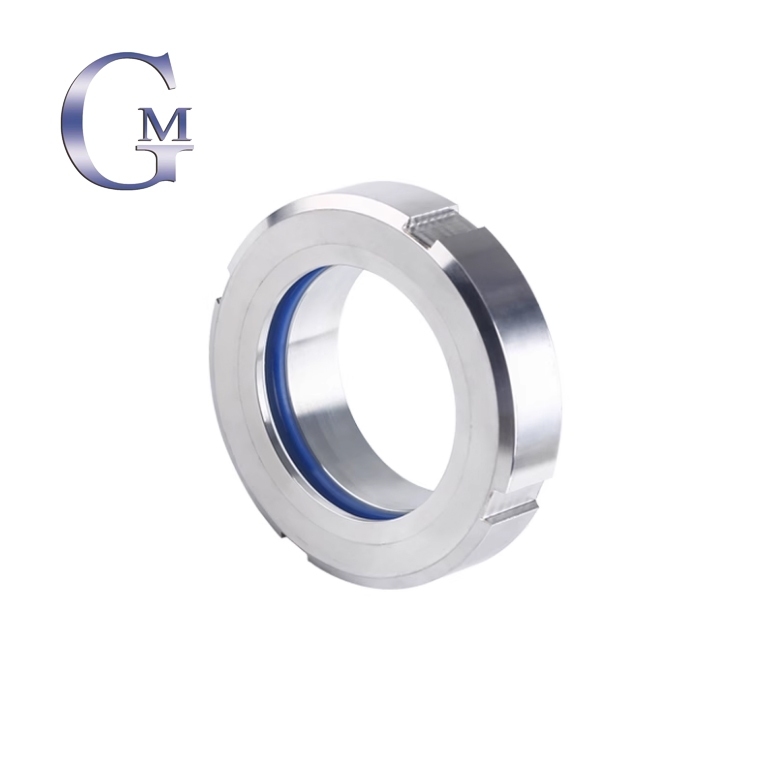 3 76 มม.304 สุขาภิบาล Sight Glass Diopter สแตนเลส SS304 Circular Viewing Sight Glass