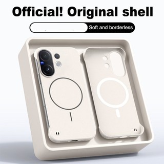 เคสผิวด้าน ชาร์ได้ Magnetic เคสสำหรับ สำหรับ Vivo V70 V60 V50 Lite V40 Lite Y28 X300 Pro X200 Pro X100 Pro ฝาครอบกระจายความร้อนปลอก