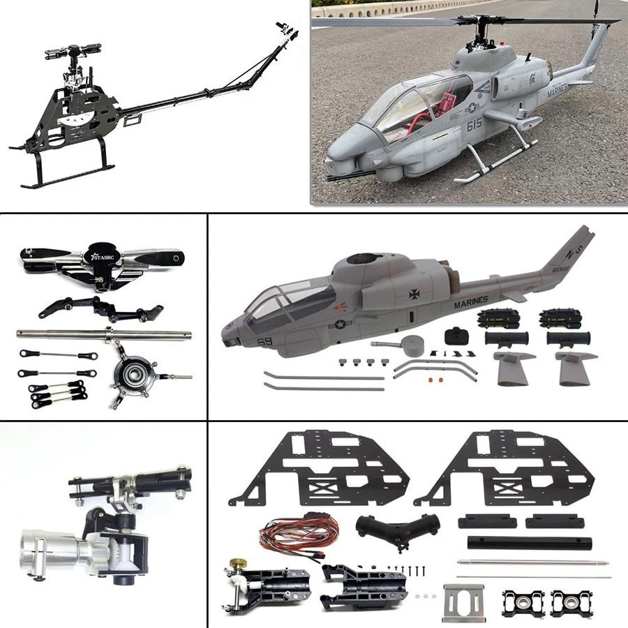 500-Class UH-60 Black Hawk/AH-1W Cobra RC Scale รุ่นอะไหล่ครบชุด