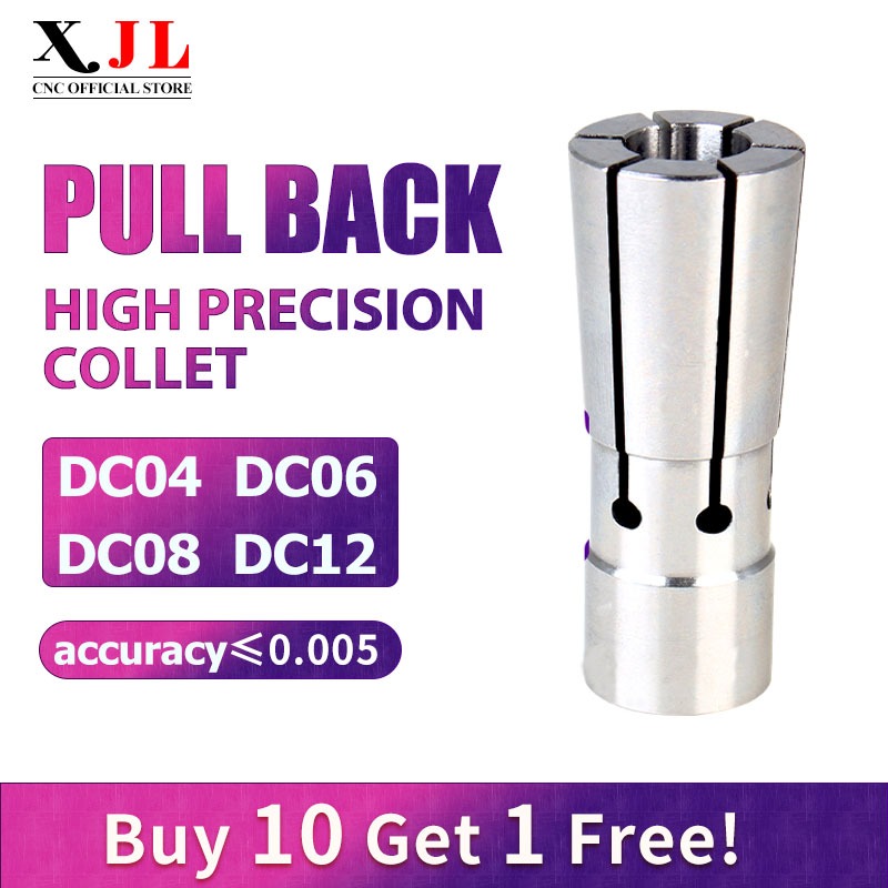 XJL Chuck DC6/DC8/C12 ก้านต่อดึงกลับ สําหรับเครื่องแกะสลัก CNC หัวจับสปริงยืดหยุ่น